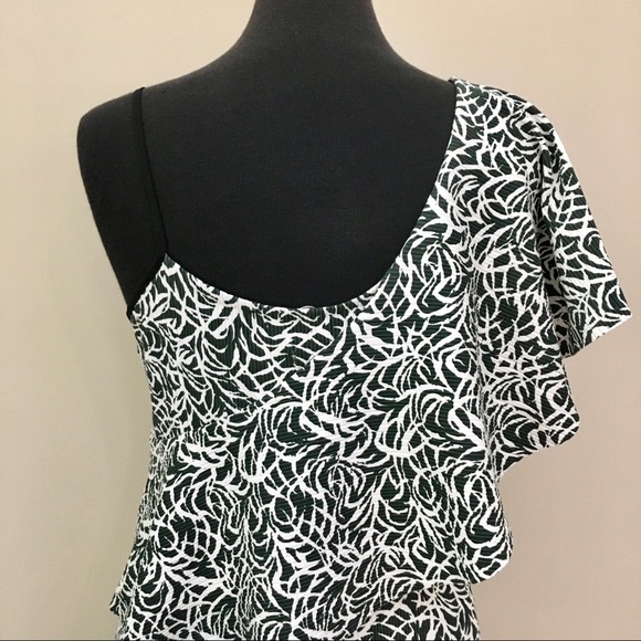 CLUB MONACO Asymmetrical Ribbed Pattern High Low Maxi Dress Women’s Size 10 - Picture 6 of 14